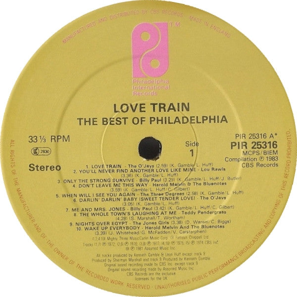 Various : Love train, best of Philadelphia