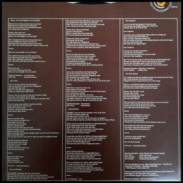 Elvis Costello & The Attractions : Blood & Chocolate, Damont pressing