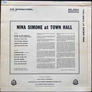Nina Simone ‎– Nina Simone At Town Hall