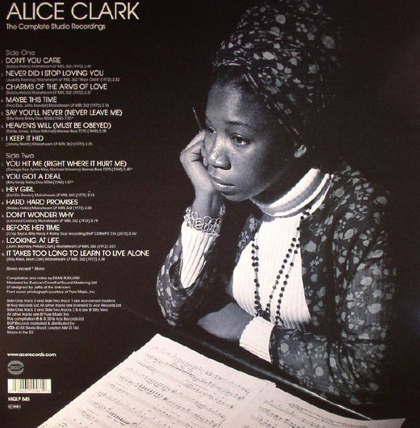 Alice Clark – The Complete Studio Recordings 1968-1972