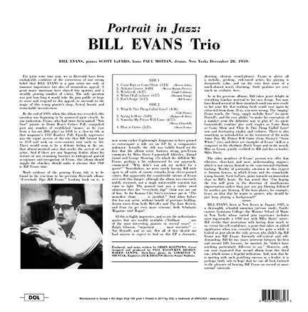 The Bill Evans Trio – Portrait In Jazz