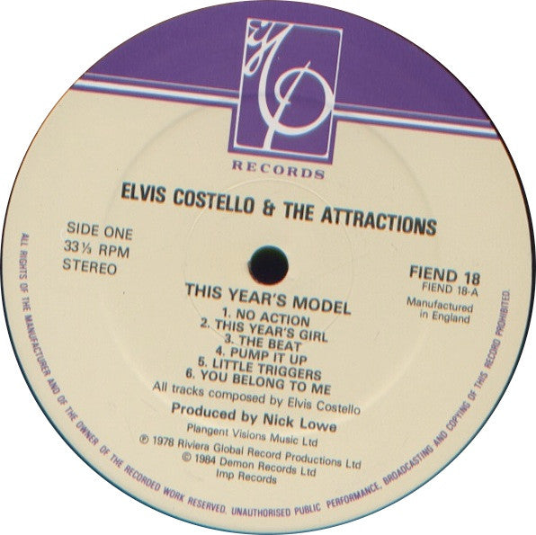 Elvis Costello ‎– This Year's Model