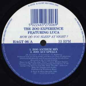 Zoo Experience Featuring Luca* ‎– How Do You Sleep At Night?