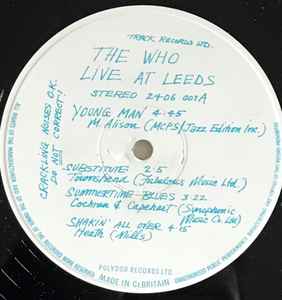 The Who ‎– Live At Leeds