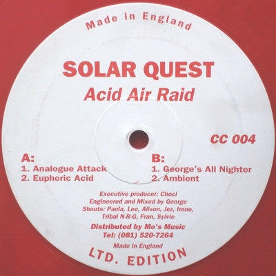 Solar Quest ‎– Acid Air Raid