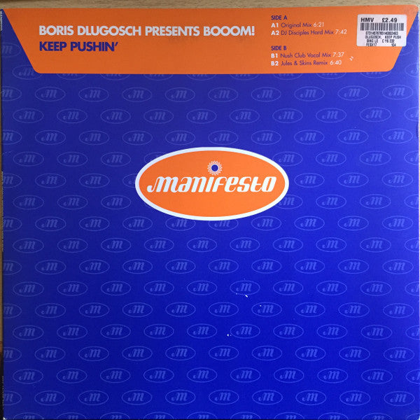 Boris Dlugosch Presents Booom! ‎– Keep Pushin'