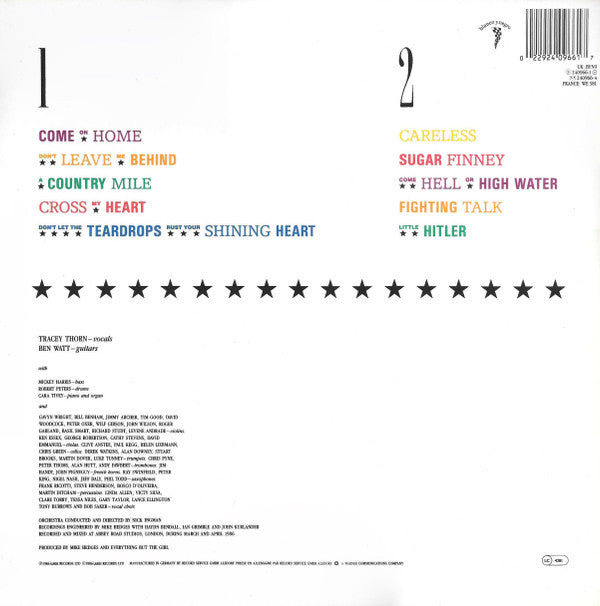 Everything But The Girl ‎– Baby, The Stars Shine Bright
