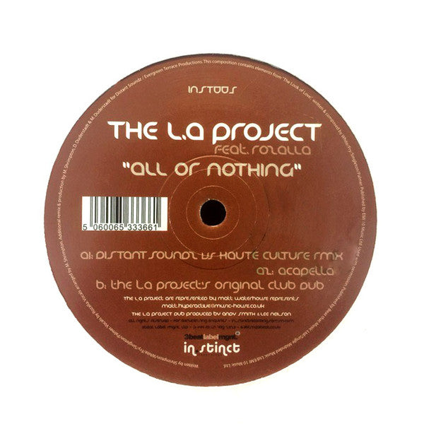 The LA Project Featuring Rozalla ‎– All Or Nothing