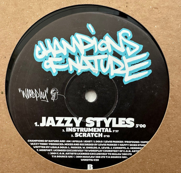 Champions Of Nature ‎– Salsa Smurf / Jazzy Styles