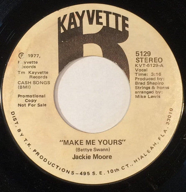 Jackie Moore ‎– Make Me Yours