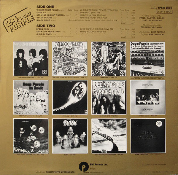 Deep Purple ‎– 24 Carat Purple