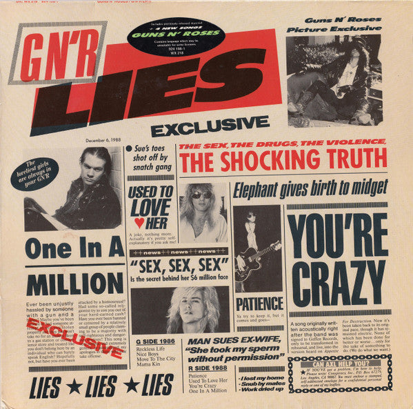 Guns N' Roses ‎– G N' R Lies
